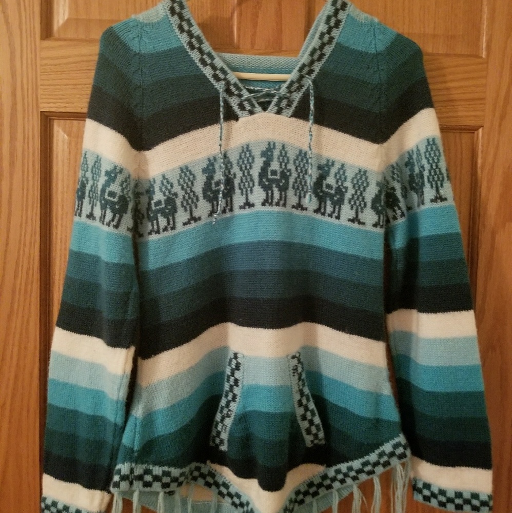 Turquoise Bohemian Ski Sweater